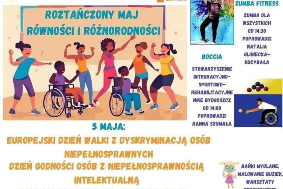 Plakat informujący o festynie