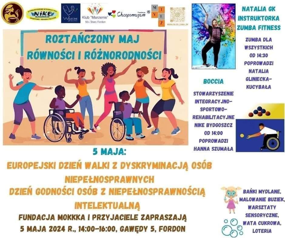 Plakat informujący o festynie