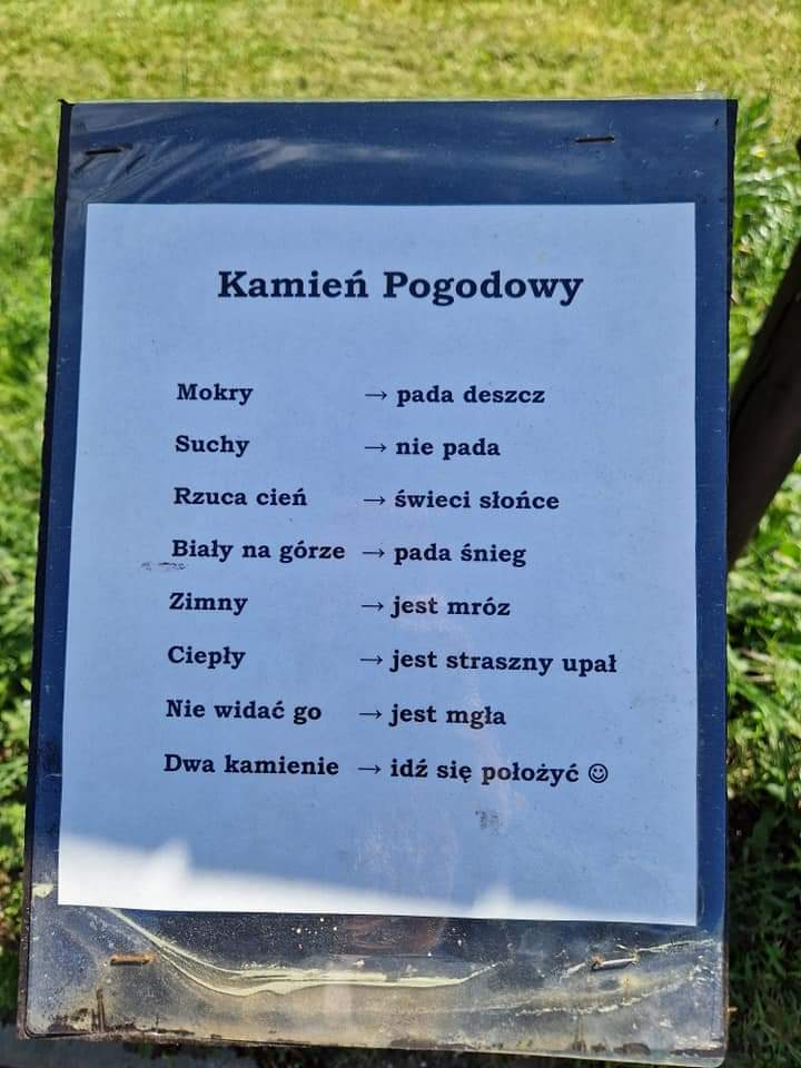 instrukcja do kamienia pogodowego