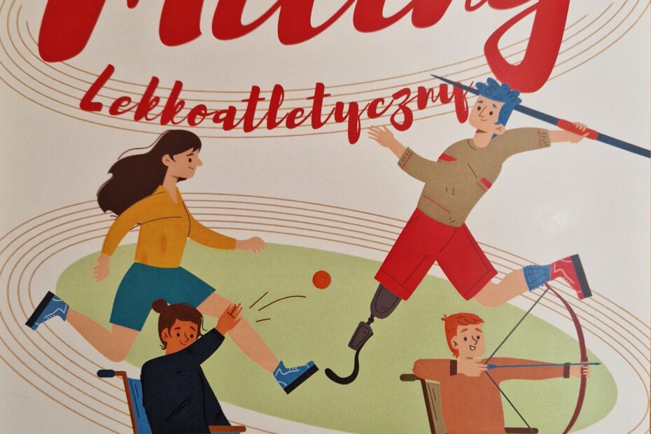 grafika z napisem ogólnopolski miting lekkoatletyczny 7-9.06.24