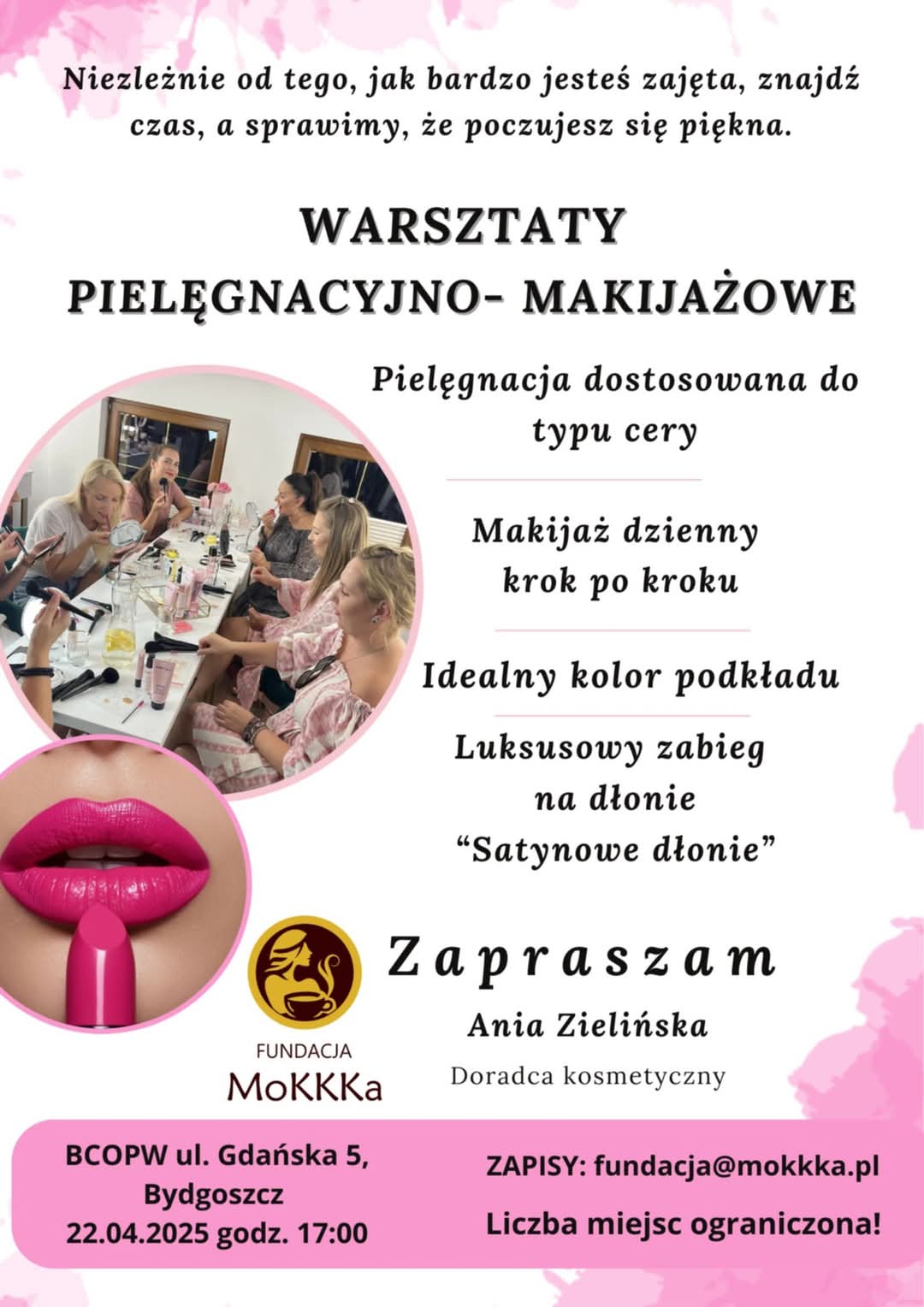 22.04.2025 r. Warsztaty pielęgnacyjno – makijażowe