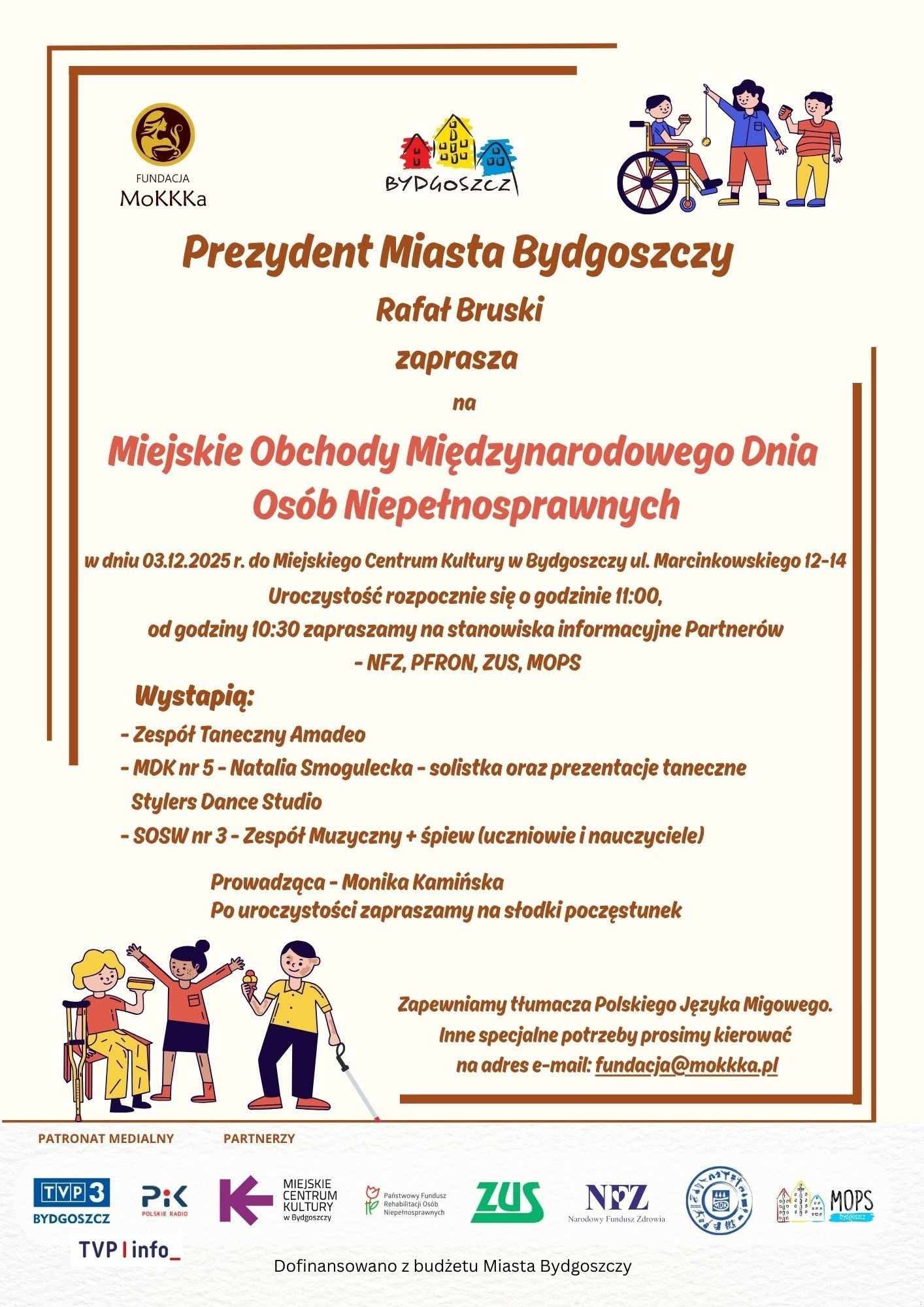 03.12.2025 r. Miejskie Obchody Międzynarodowego Dnia Osób z Niepełnosprawnościami